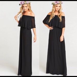 SHOW ME YOUR MUMU HACIENDA MAXI DRESS BLACK